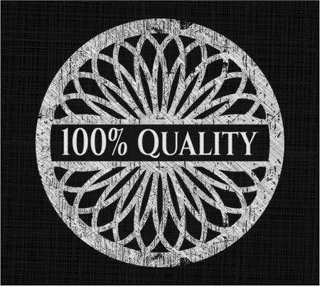 100% Quality with chalkboard texture