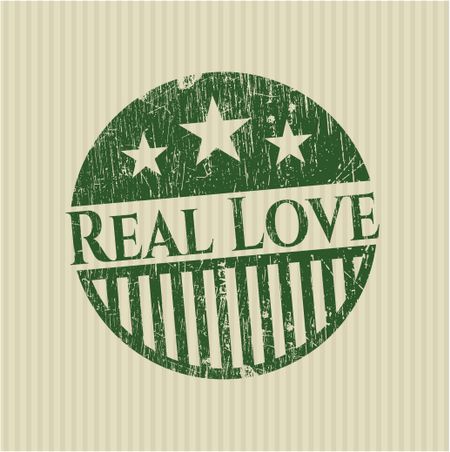 Real Love grunge seal