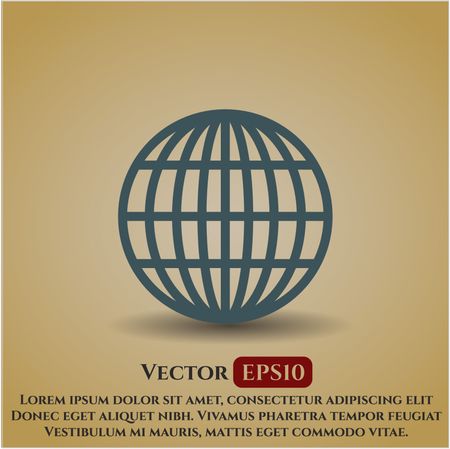 Globe (website) vector symbol