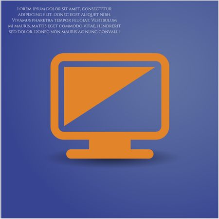 Monitor vector icon