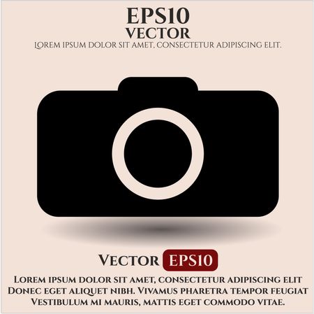 Photo camera icon vector illustration