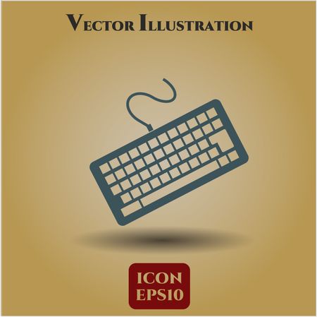 Keyboard icon vector illustration