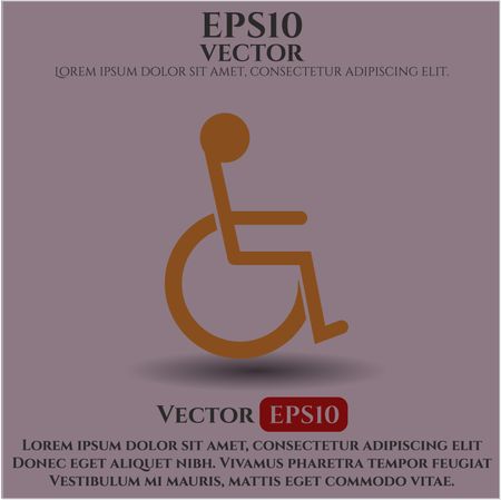 Disabled (Wheelchair) vector symbol