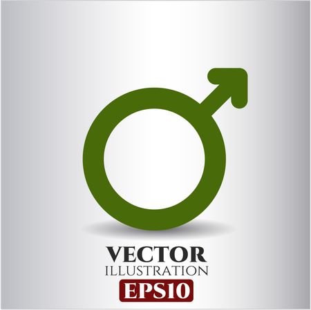 Male vector icon or symbol