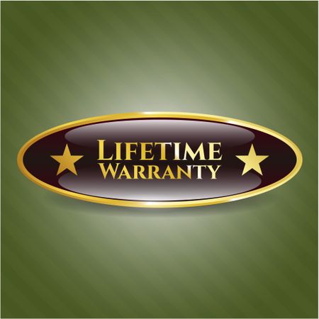 Life Time Warranty shiny emblem