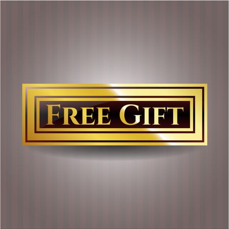 Free Gift gold badge or emblem