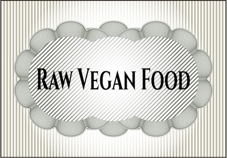 Raw Vegan Food colorful poster