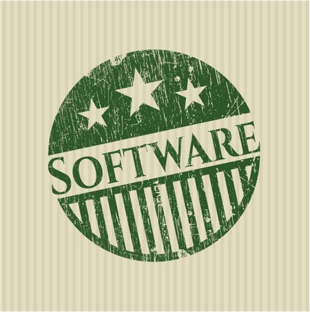 Software rubber grunge texture seal