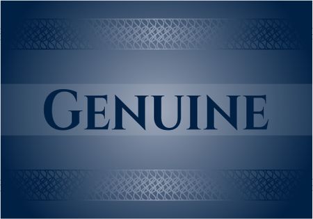 Genuine colorful banner