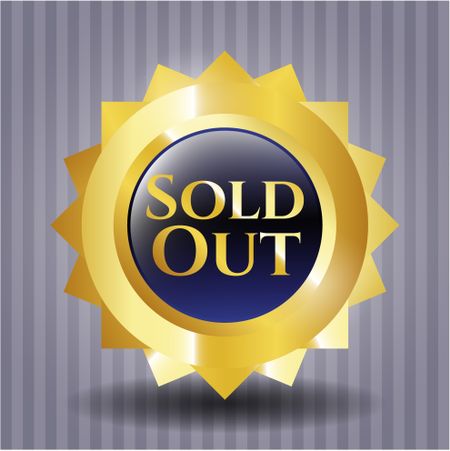 Sold Out gold emblem