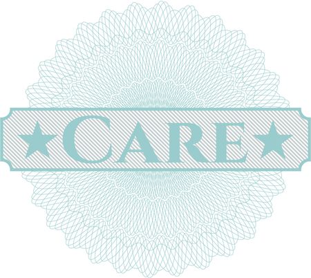 Care abstract linear rosette