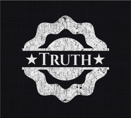Truth chalkboard emblem