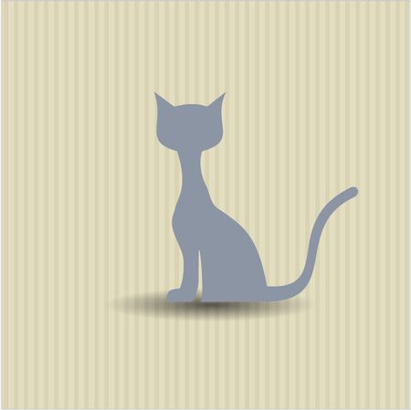 Cat vector icon or symbol