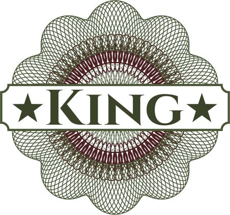 King abstract linear rosette