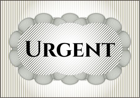 Urgent banner or card