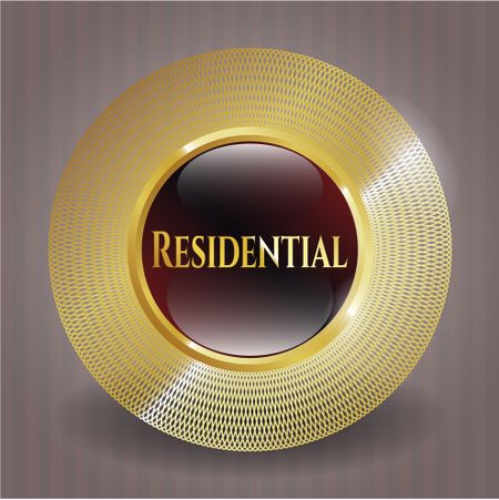 Residential gold emblem or badge