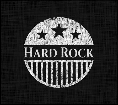 Hard Rock written on a blackboard