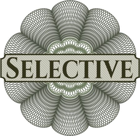 Selective abstract rosette