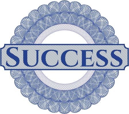 Success abstract rosette