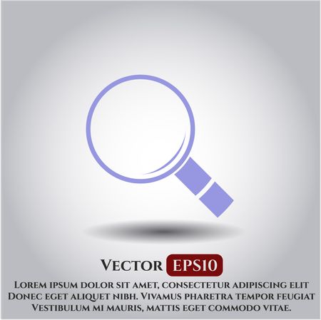 Magnifying glass, search icon vector illustration