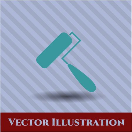 Roller brush icon vector illustration