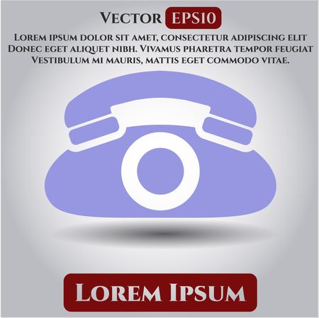 Phone vector icon or symbol