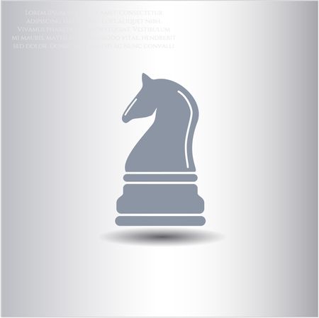 Chess knight icon or symbol