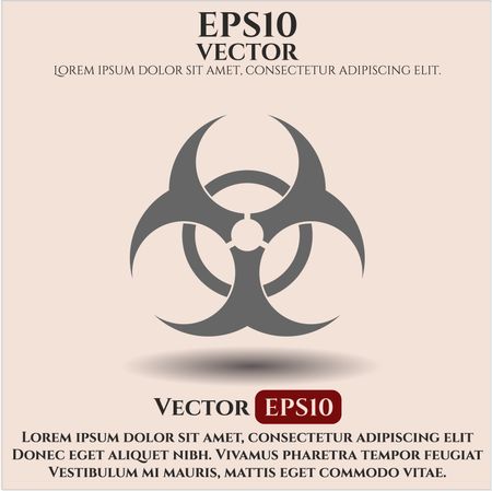 Biohazard vector symbol