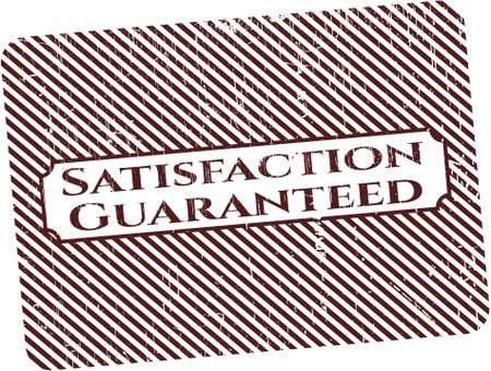 Satisfaction Guaranteed rubber grunge seal