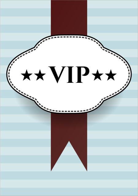 VIP card, poster or banner