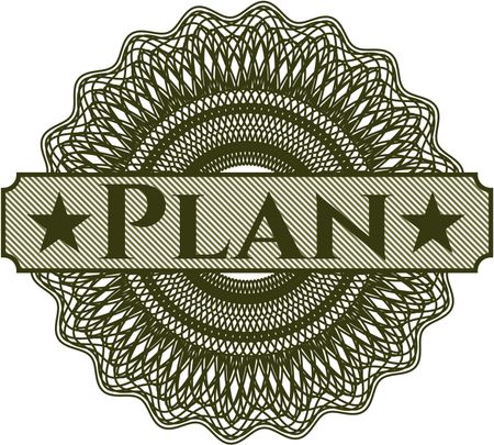 Plan money style rosette