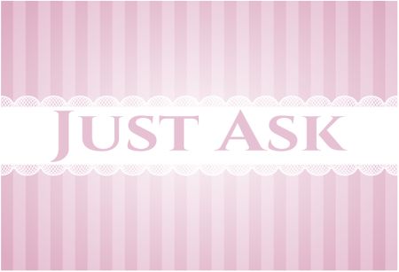 Just Ask banner