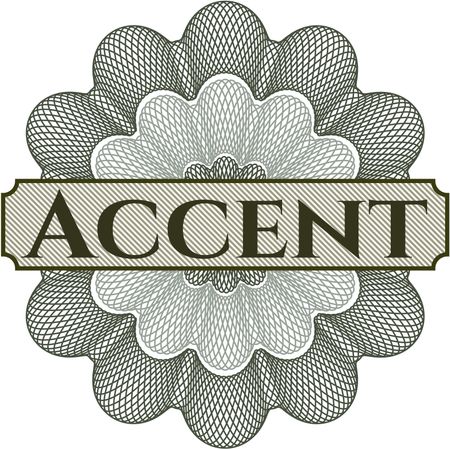 Accent abstract rosette