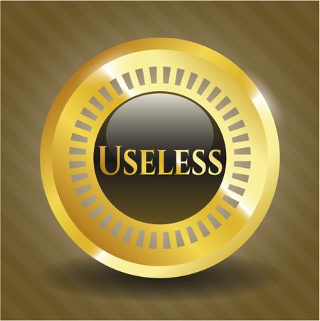 Useless gold emblem or badge