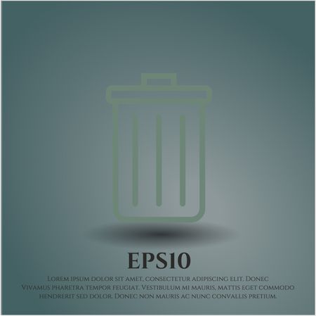 Trash Can icon vector illustration