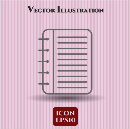 Note Book vector icon or symbol
