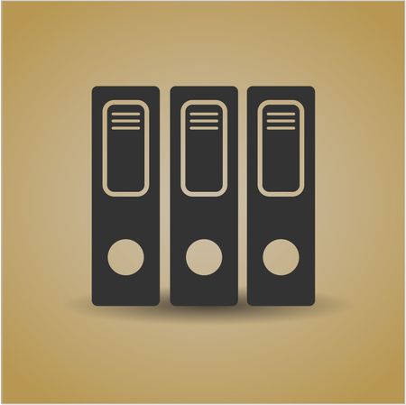 Three folders icon vector illustration