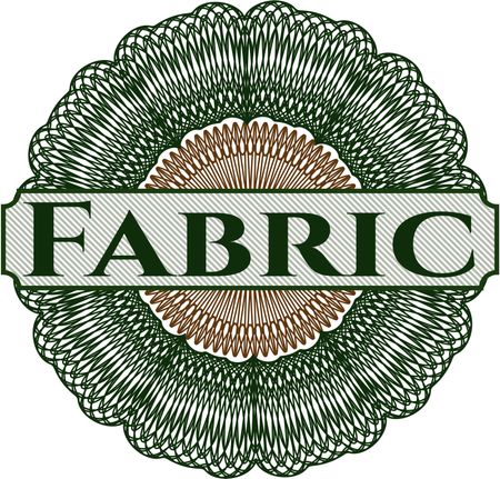 Fabric money style rosette