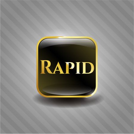 Rapid gold emblem or badge