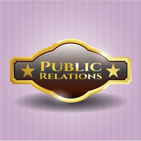 Public Relations gold emblem