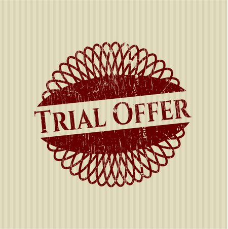 Trial Offer rubber stamp