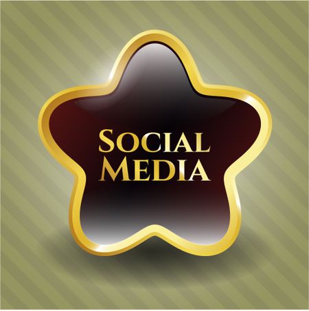 Social Media shiny badge