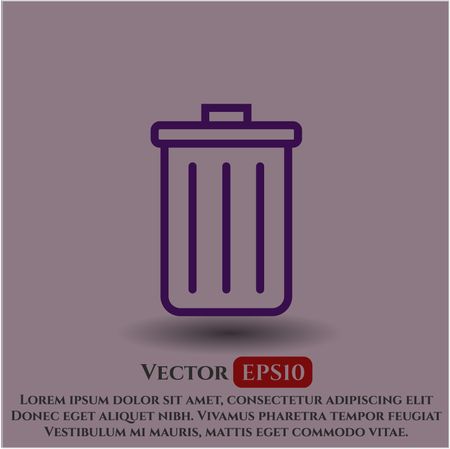 Trash Can vector icon