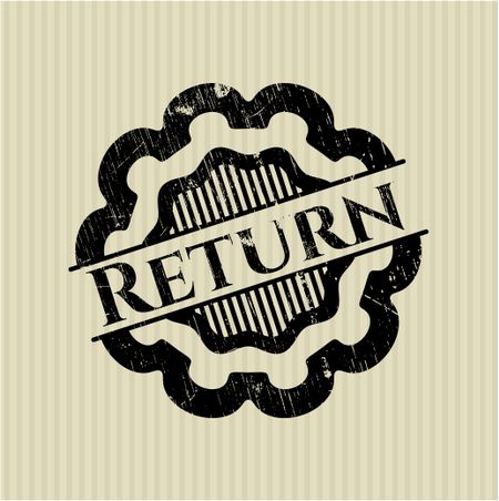 Return rubber grunge texture stamp