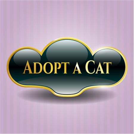 Adopt a Cat golden badge