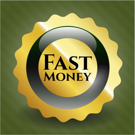 Fast Money gold shiny emblem