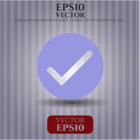 Tick icon vector illustration