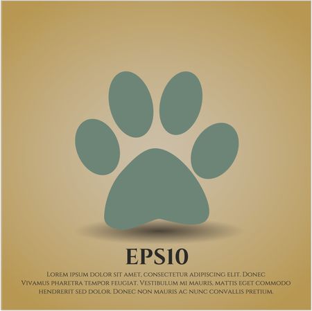 Paw vector icon