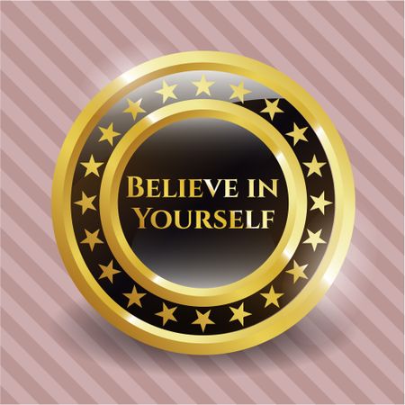 Believe in Yourself rubber grunge stamp