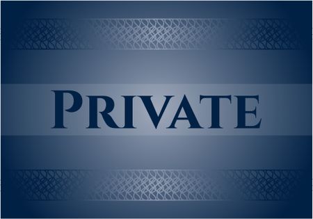 Private card, poster or banner